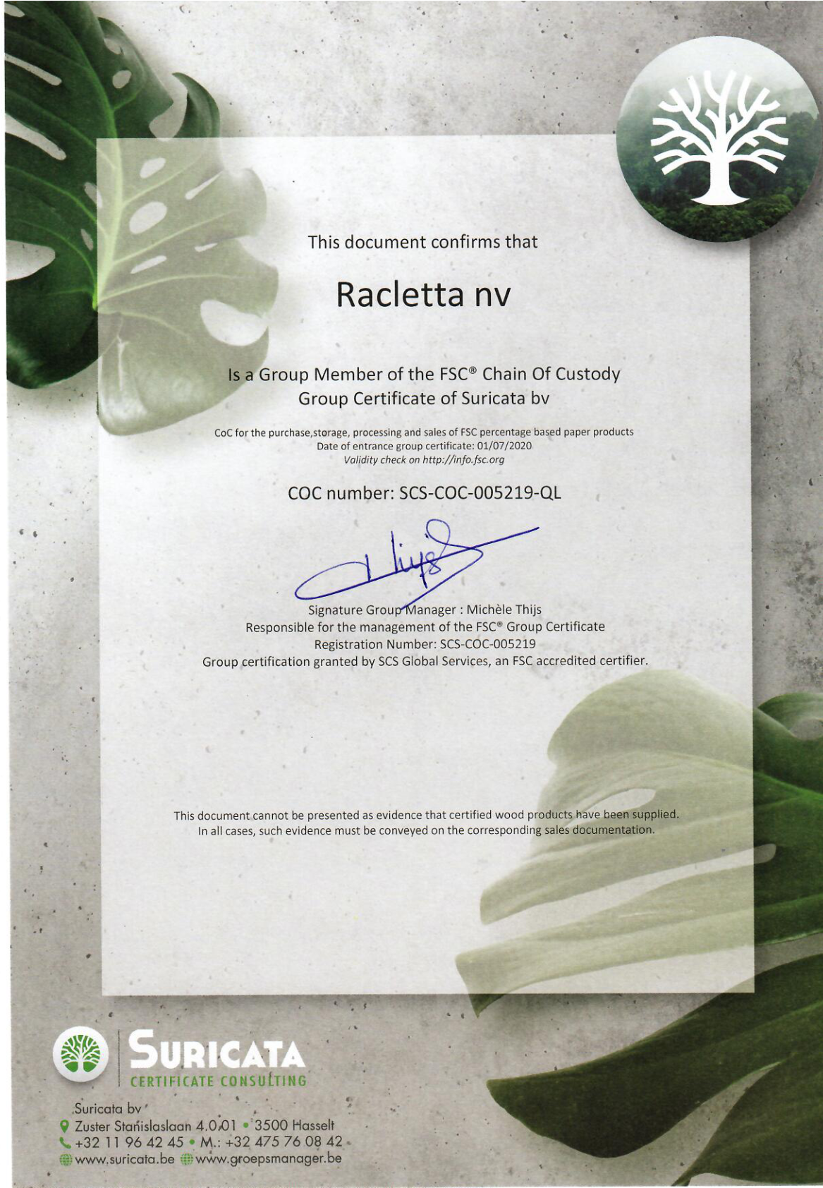  FSC Certificate